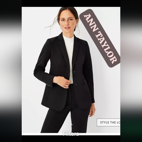 NWT Ann Taylor Classic Black Suit Blazer Jacket Size 6. - Picture 1 of 13